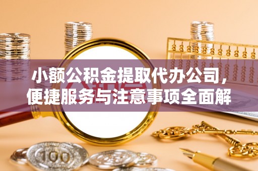 东至小额公积金提取代办公司，便捷服务与注意事项全面解析
