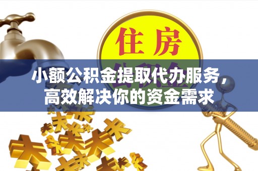 东至小额公积金提取代办服务，高效解决你的资金需求