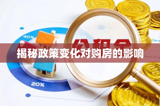 东至揭秘政策变化对购房的影响