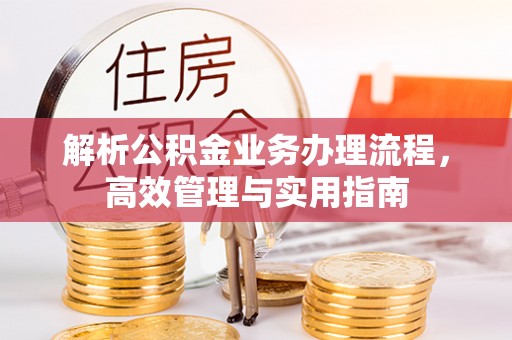 东至解析公积金业务办理流程，高效管理与实用指南