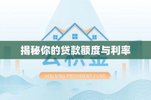 东至揭秘你的贷款额度与利率