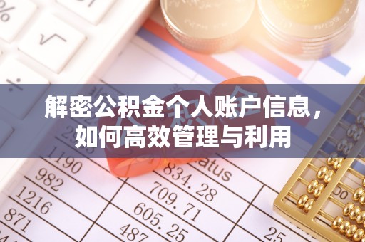 东至解密公积金个人账户信息，如何高效管理与利用
