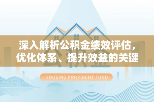 东至深入解析公积金绩效评估，优化体系、提升效益的关键路径